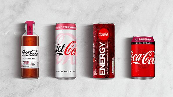 close up of different cokes