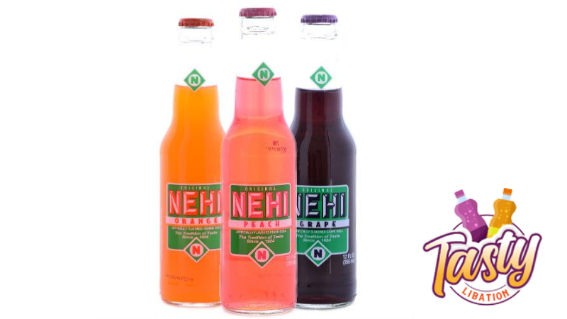 close up of nehi soda bottles