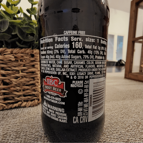 ib root beer label