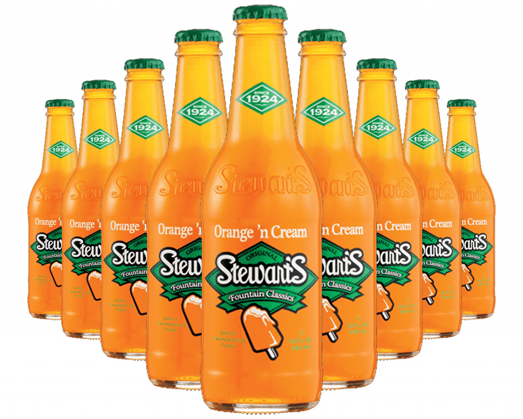 bottles of stewarts orange soda