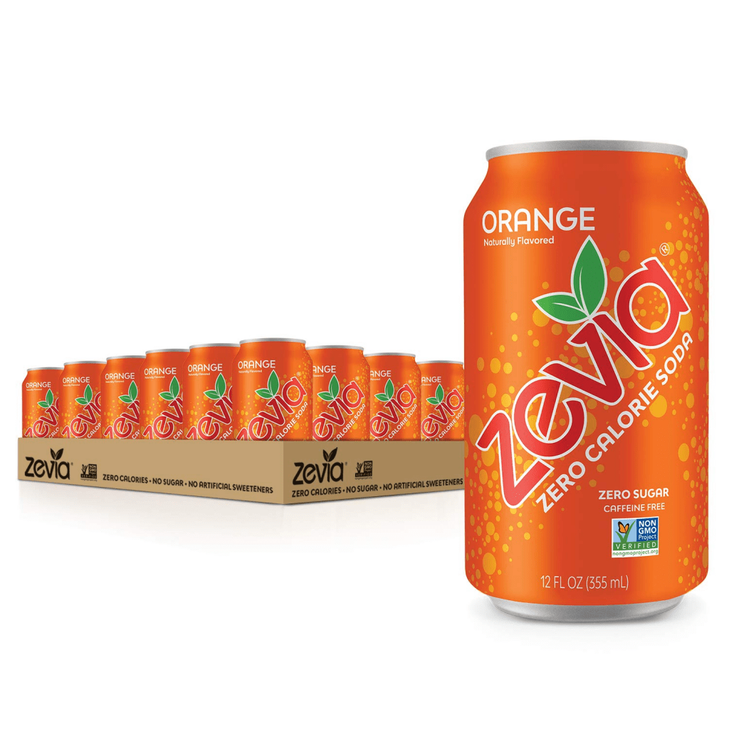 can of zevia orange soda