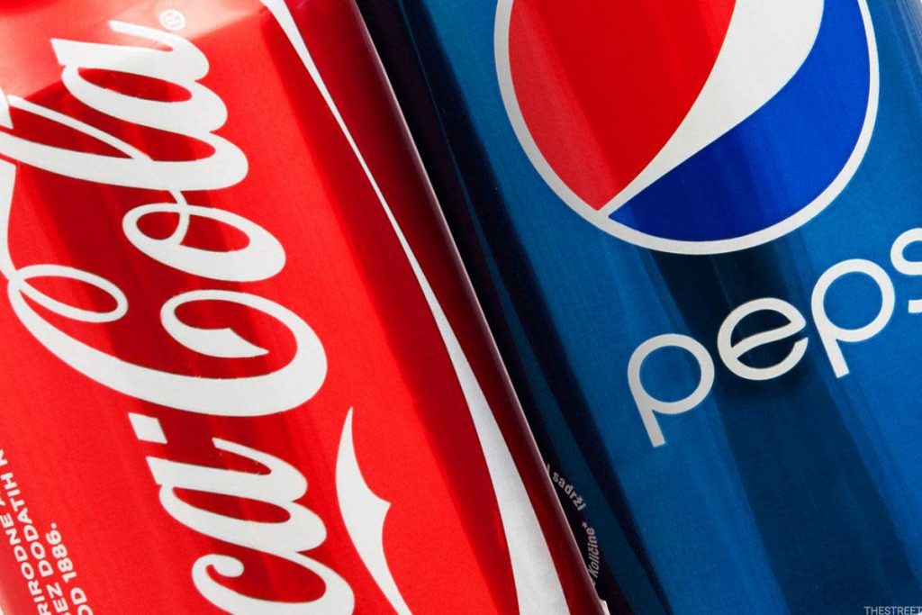 coke and pepsi cans