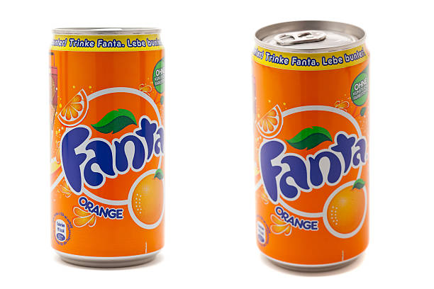 two cans of fanta orange soda
