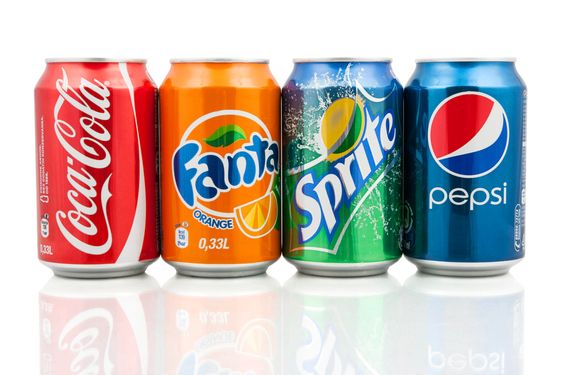 soda cans variety