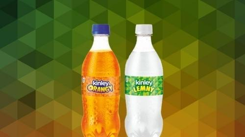 Kinley soda bottles