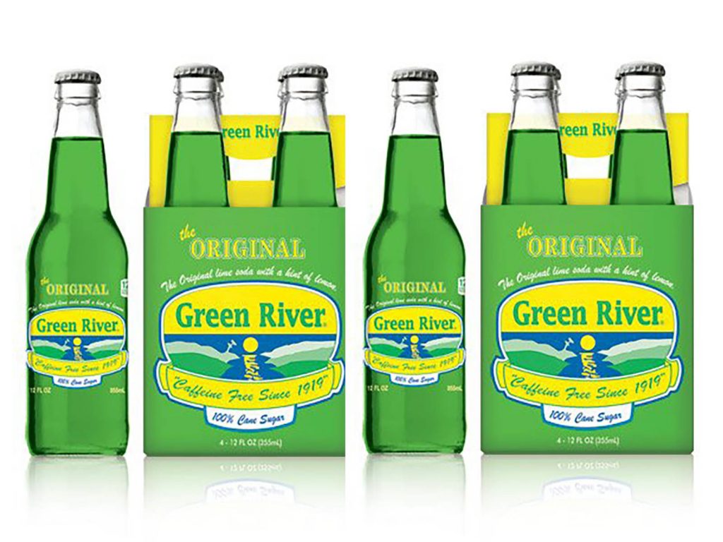 bottle green river soda