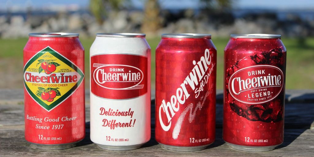 Cheerwine soda can variety