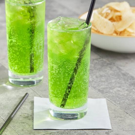 green iced soda